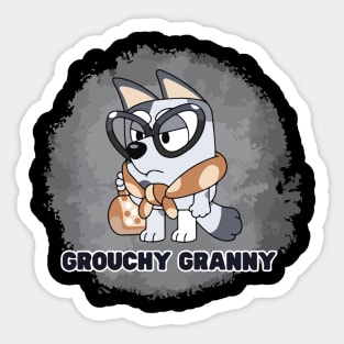 Grouchy Granny Sticker